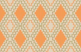 Ethnic abstract ikat art. Aztec ornament print. geometric ethnic pattern seamless  color oriental.  Design for background ,curtain, carpet, wallpaper, clothing, wrapping, Batik, vector illustration.