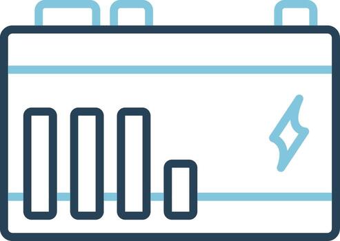 batería cargar vector icono