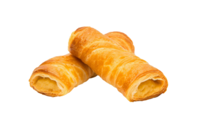 Banketstaaf two pieces dutch pastry for Sinterklaas isolated on transparent background png