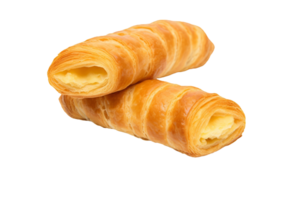 Banketstaaf two pieces dutch pastry for Sinterklaas isolated on transparent background png