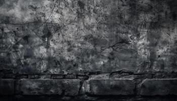 Old, dirty, grunge building feature with abstract pattern generated by AI photo