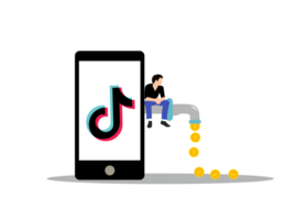 Tik Tok social medios de comunicación y monetización png