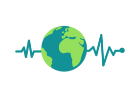 earth heartbeat icon png