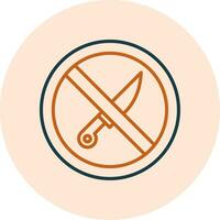 No Knife Vector Icon