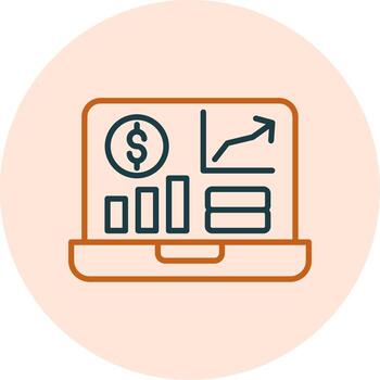 rentable vector icono