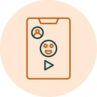 icono de vector de videollamada