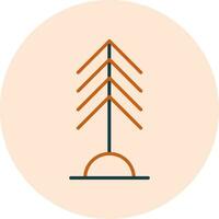 icono de vector de árbol de pino