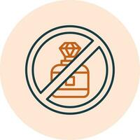 No perfume vector icono