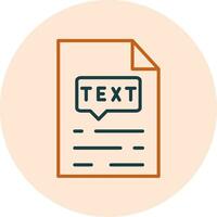 Text Vector Icon