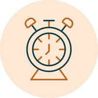 Desk Clock Vector Icon