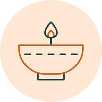 Oil Lamp Vector Icon