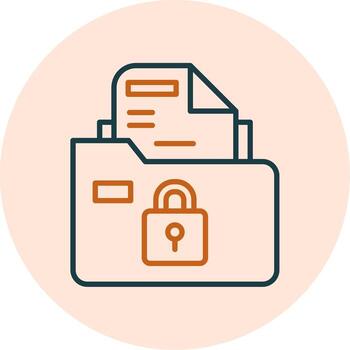 Secure Folder Vector Icon