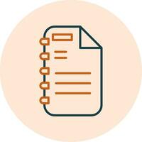 Note Page Vector Icon