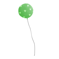 rouge vert ballon aquarelle peinture, main peint aquarelle La peinture png