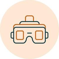 icono de vector de gafas vr