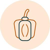 Green Pepper Vector Icon