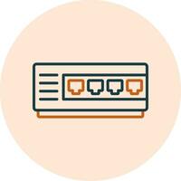 Network Hub Vector Icon