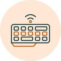 Wireless Keyboard Vector Icon