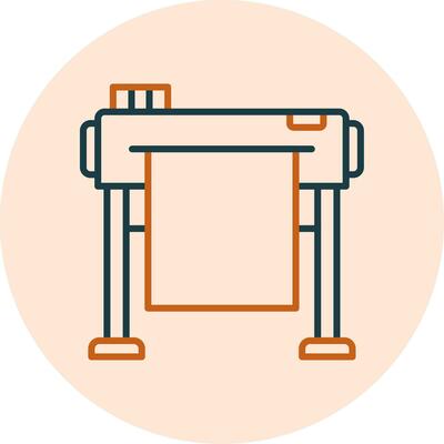 Plotter Vector Icon