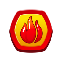 brand flamma ikon. brand symboler. png