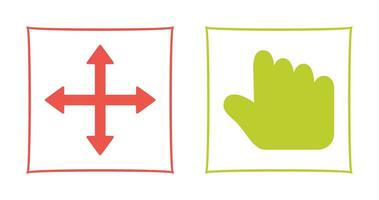 move and hold Icon vector