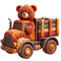 Harvest Inspired Element Rustic AI Generated Teddy Bear png