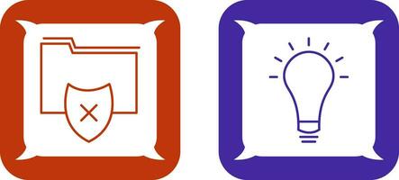 vulnerable folders and innovatives idea Icon vector