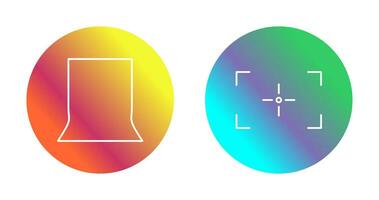 back stand and focus Icon vector