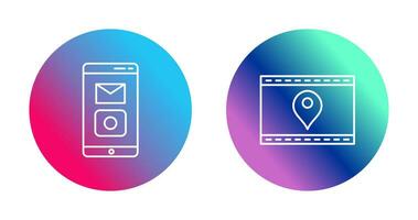 gps service and event management Icon vector