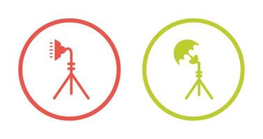 light stand and studio Icon vector