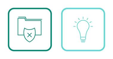 vulnerable folders and innovatives idea Icon vector