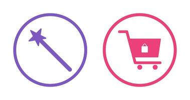 magic and shopping  Icon vector