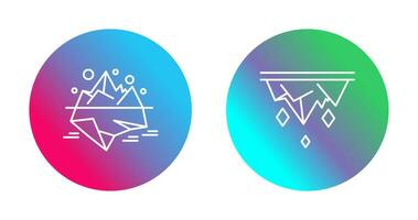 Iceberg and Icicle Icon vector