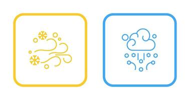 Blizzard and Hail Icon vector