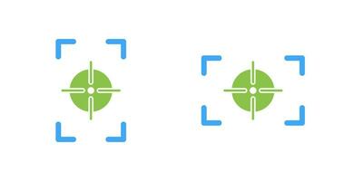 focus vertical and focus horizontal Icon vector