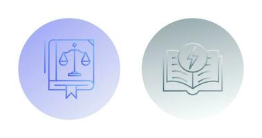 Law and Electricity Icon vector