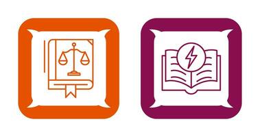 Law and Electricity Icon vector