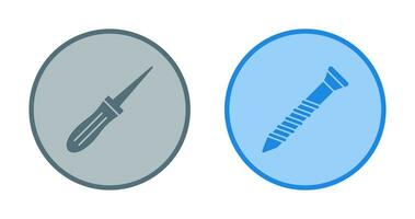 Awl and Screw Icon vector