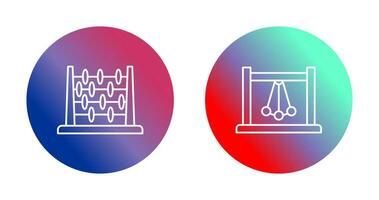 Abacus and Pendulum Icon vector