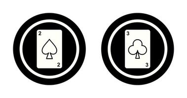 spades cards and clubs card Icon vector