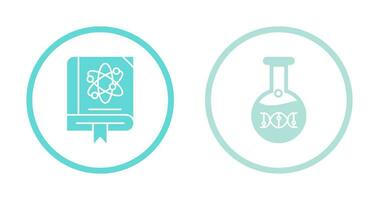 Ciencias y adn icono vector