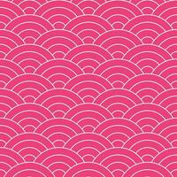 rosado japonés ola modelo antecedentes. japonés sin costura modelo vector. olas antecedentes ilustración. para ropa, envase papel, fondo, fondo, regalo tarjeta. vector