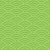 Light green Japanese wave pattern background. Japanese pattern vector. Waves background illustration. for clothing, wrapping paper, backdrop, background, gift card. vector