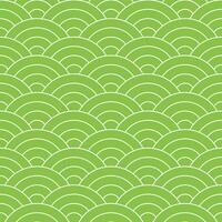 Light green Japanese wave pattern background. Japanese pattern vector. Waves background illustration. for clothing, wrapping paper, backdrop, background, gift card. vector