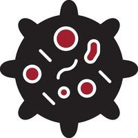 icono de vector de virus