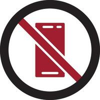 No Phone Vector Icon