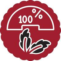 100 Percent Vector Icon