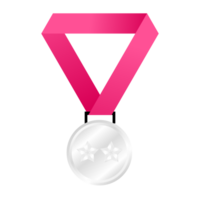 silver- medaljer. utmärkelser medalj. mästare medalj. mästare vinnare tilldela medalj. silver- trofé. png