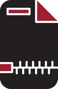 Zip File Vector Icon