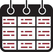 Timetable Vector Icon